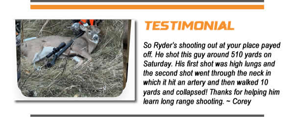 Testimonials from client of Sendit Arms USA of Valley City, North Dakota.