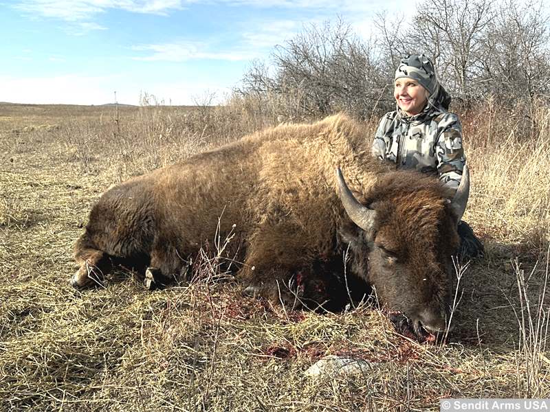 Trophy Bison Hunt Rifle Training at Sendit Arms USA in Valley City, North Dakota.